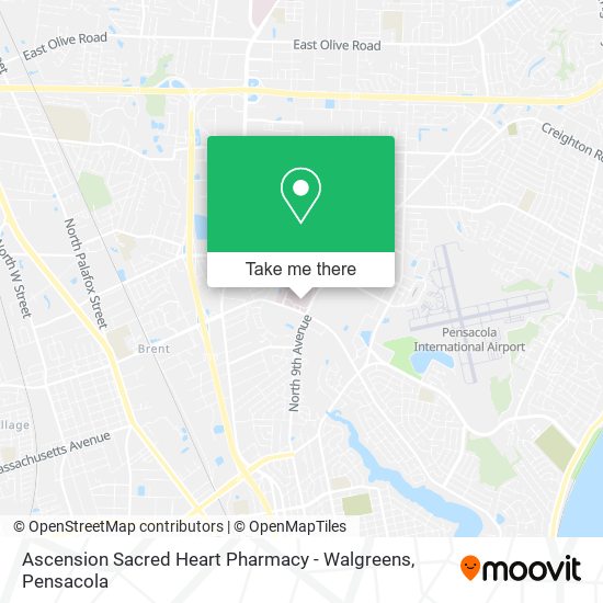 Ascension Sacred Heart Pharmacy - Walgreens map