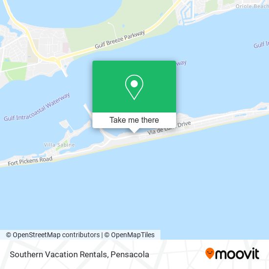 Southern Vacation Rentals map