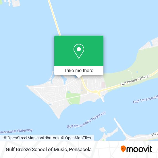 Gulf Breeze School of Music map