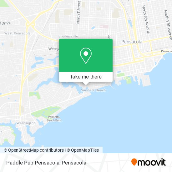 Mapa de Paddle Pub Pensacola