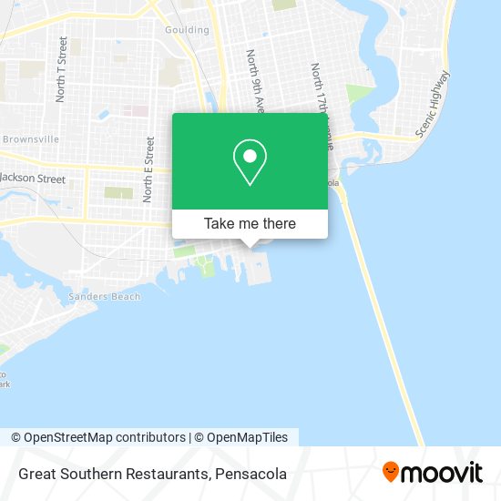 Great Southern Restaurants map