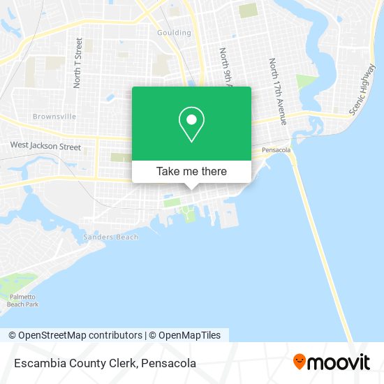 Mapa de Escambia County Clerk