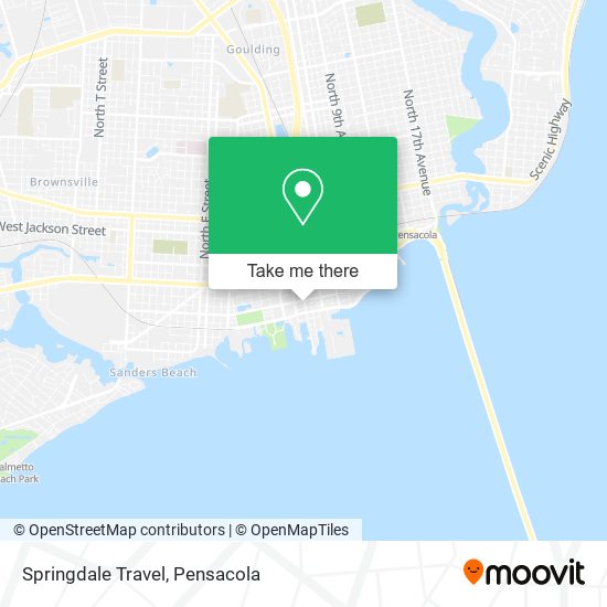 Mapa de Springdale Travel