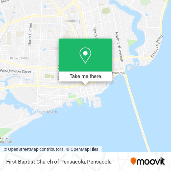 First Baptist Church of Pensacola map