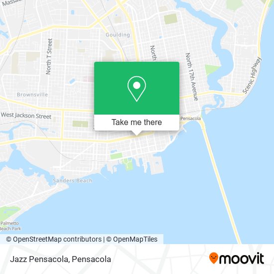 Jazz Pensacola map