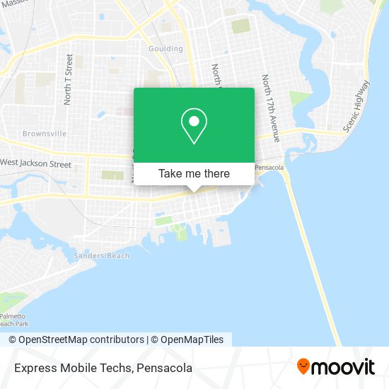 Express Mobile Techs map
