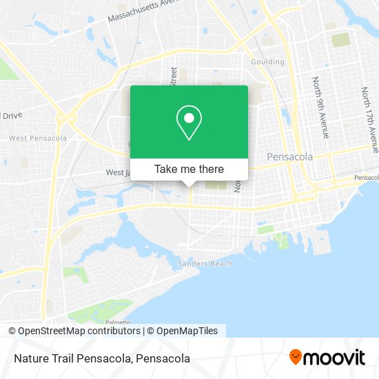 Nature Trail Pensacola map