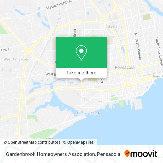 Gardenbrook Homeowners Association map