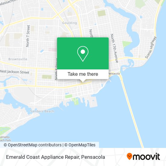 Emerald Coast Appliance Repair map