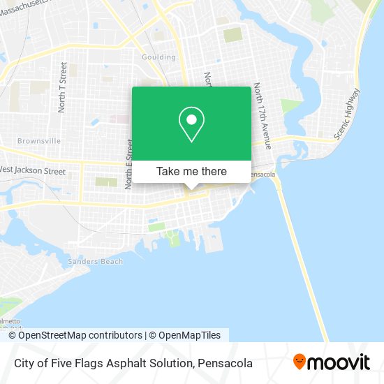 City of Five Flags Asphalt Solution map