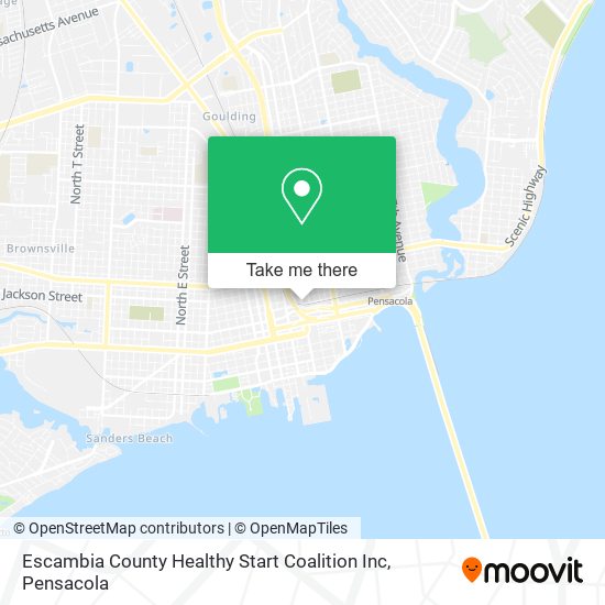 Escambia County Healthy Start Coalition Inc map