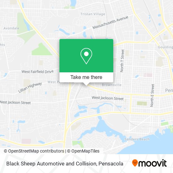 Black Sheep Automotive and Collision map