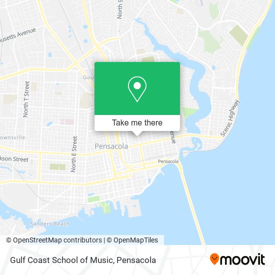 Gulf Coast School of Music map
