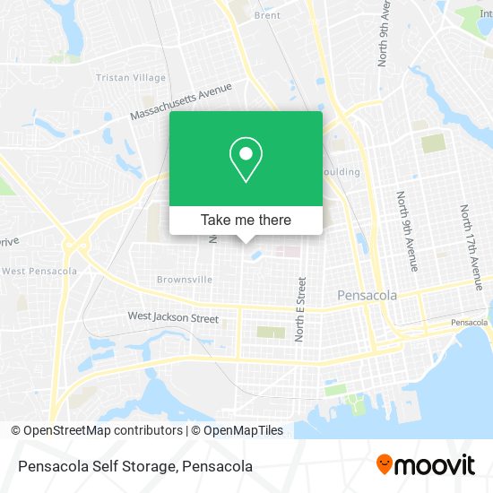 Mapa de Pensacola Self Storage