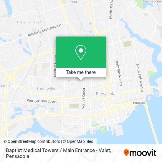 Baptist Medical Towers / Main Entrance - Valet map