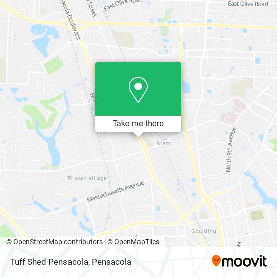 Mapa de Tuff Shed Pensacola