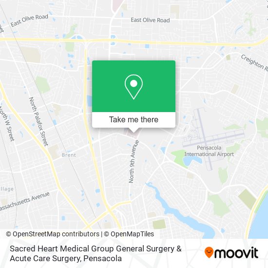 Mapa de Sacred Heart Medical Group General Surgery & Acute Care Surgery