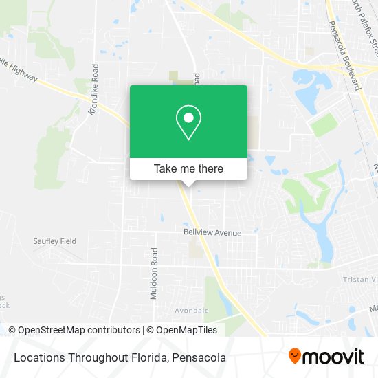 Mapa de Locations Throughout Florida