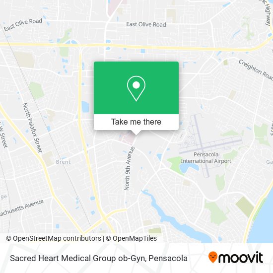 Sacred Heart Medical Group ob-Gyn map