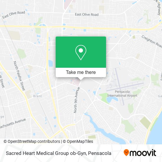 Mapa de Sacred Heart Medical Group ob-Gyn