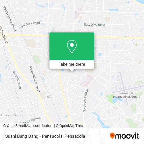 Sushi Bang Bang - Pensacola map