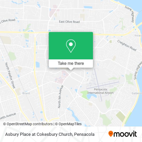 Asbury Place at Cokesbury Church map
