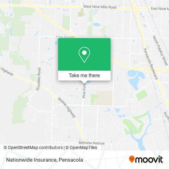 Mapa de Nationwide Insurance