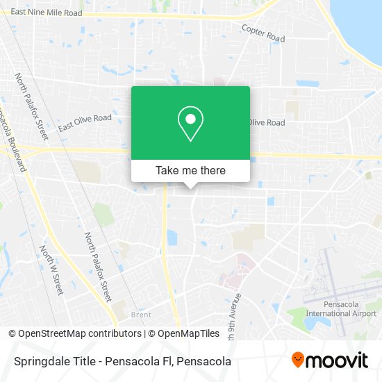 Springdale Title - Pensacola Fl map