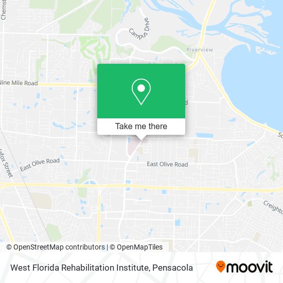 West Florida Rehabilitation Institute map