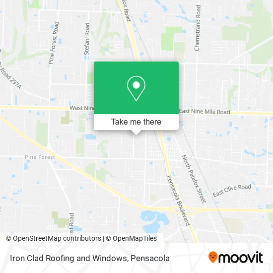 Mapa de Iron Clad Roofing and Windows
