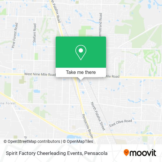 Spirit Factory Cheerleading Events map
