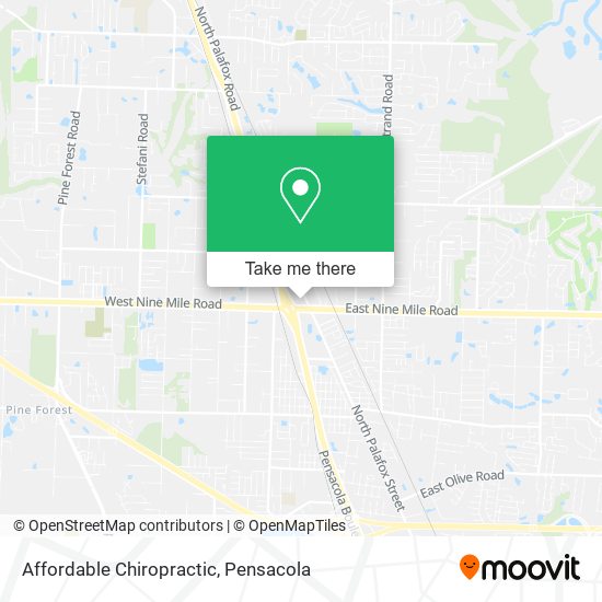 Affordable Chiropractic map