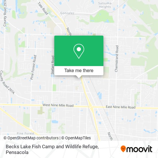 Becks Lake Fish Camp and Wildlife Refuge map