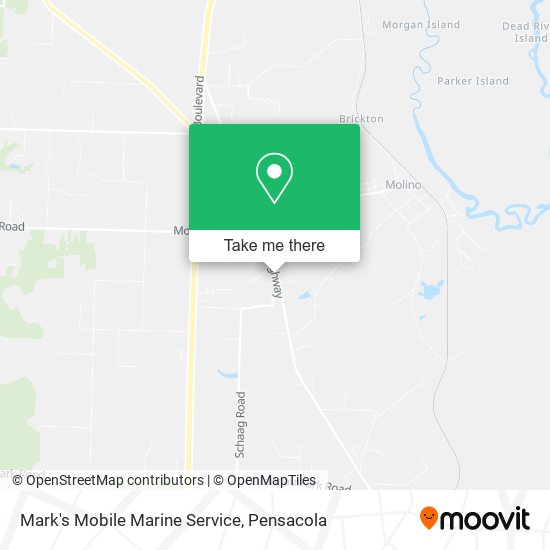 Mark's Mobile Marine Service map