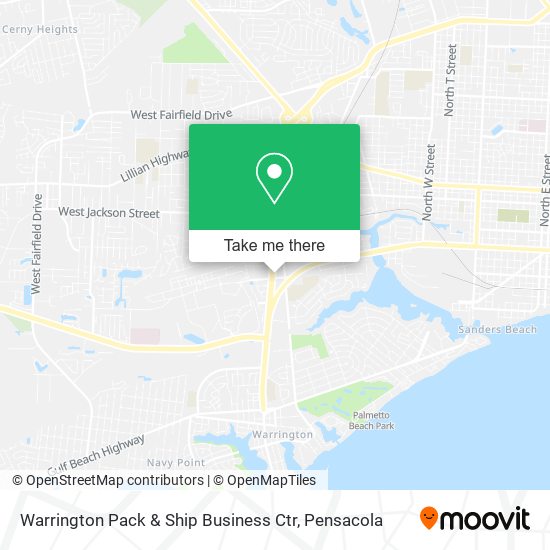 Warrington Pack & Ship Business Ctr map