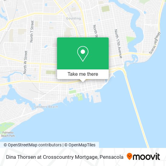 Dina Thorsen at Crosscountry Mortgage map