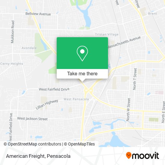 Mapa de American Freight
