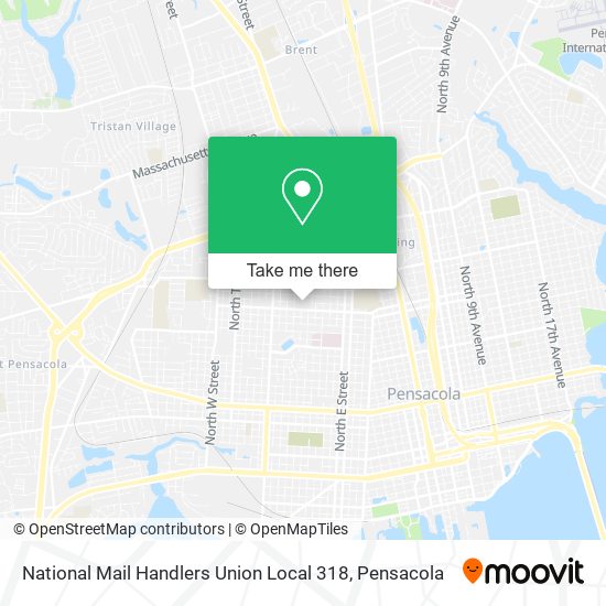 National Mail Handlers Union Local 318 map