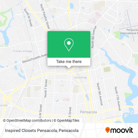 Inspired Closets Pensacola map