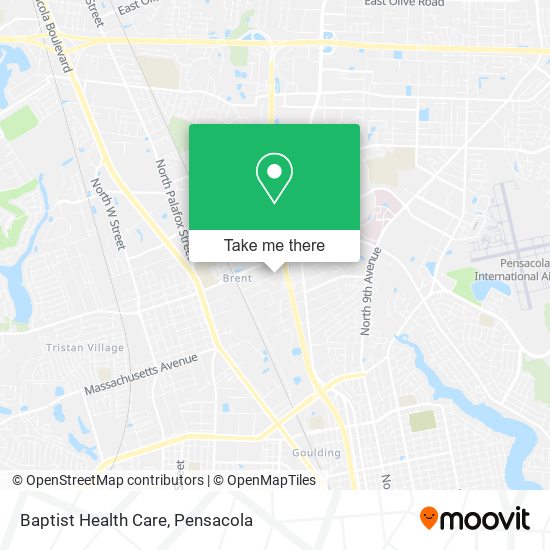 Baptist Health Care map