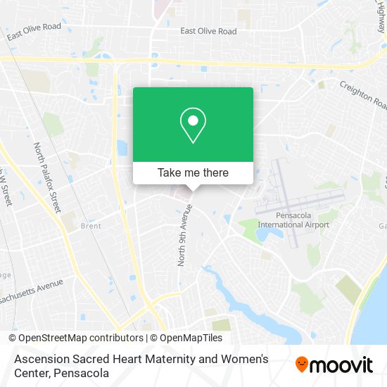 Ascension Sacred Heart Maternity and Women's Center map