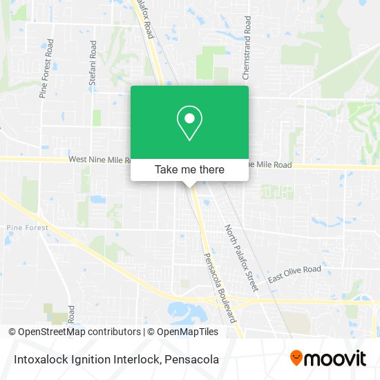 Mapa de Intoxalock Ignition Interlock