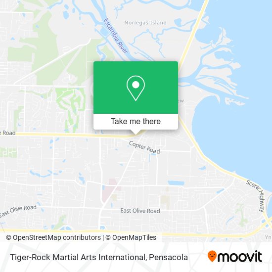 Mapa de Tiger-Rock Martial Arts International