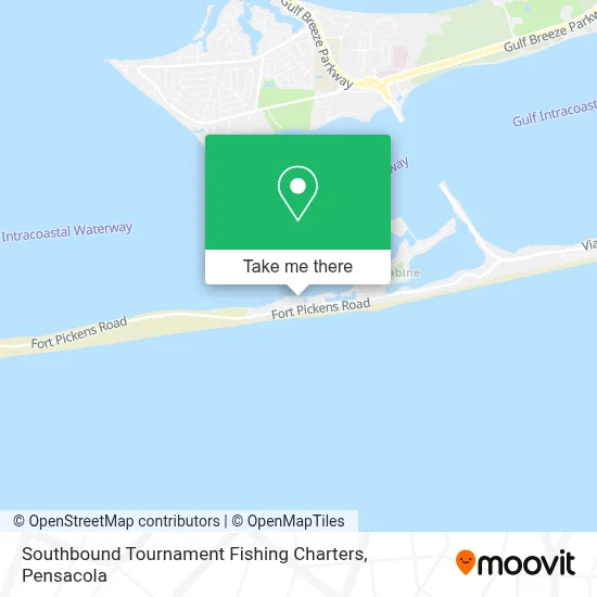 Southbound Tournament Fishing Charters map