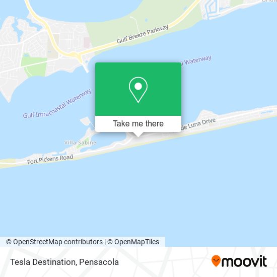 Tesla Destination map