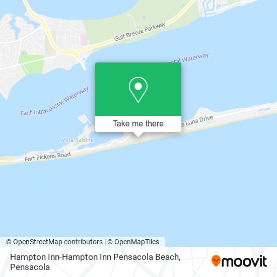 Hampton Inn-Hampton Inn Pensacola Beach map