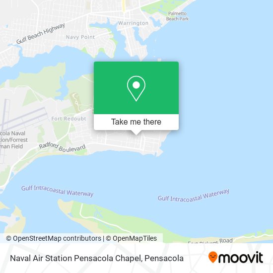 Naval Air Station Pensacola Chapel map