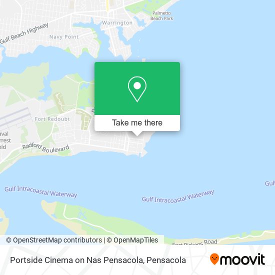 Portside Cinema on Nas Pensacola map
