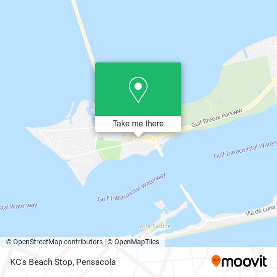 KC's Beach Stop map