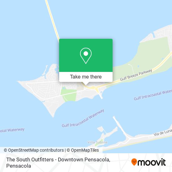 Mapa de The South Outfitters - Downtown Pensacola